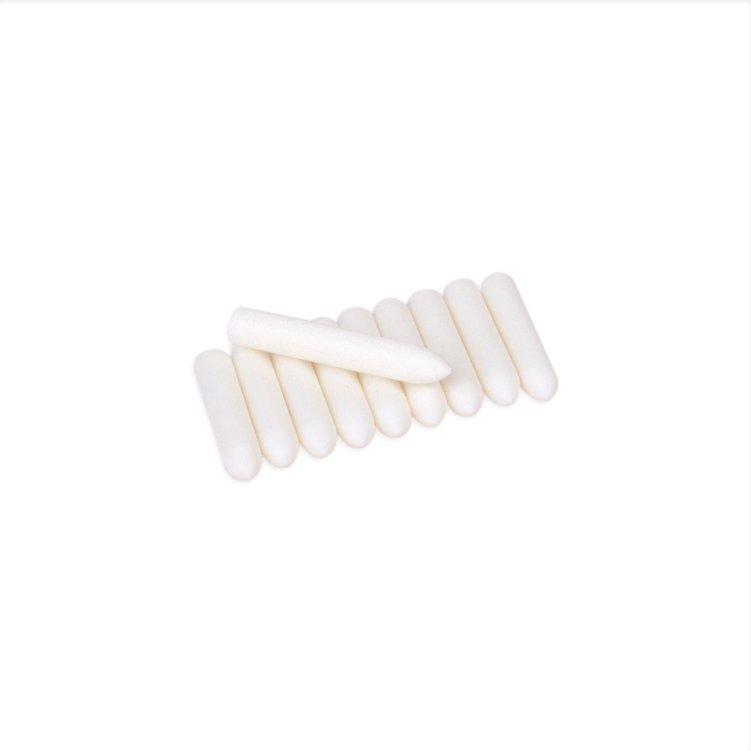 Puntas blancas redondas de fieltro Ø 3,5 mm